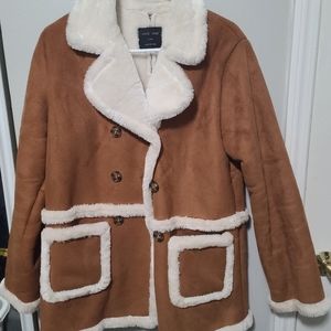 Suede and Fur Coat
